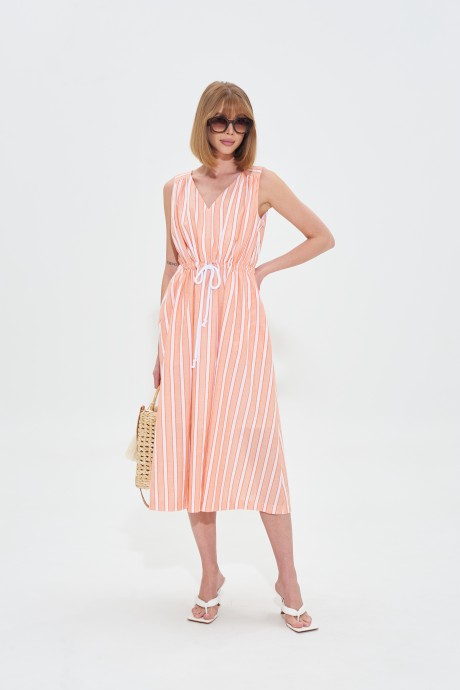 Платье MIXAN 5057 персиковый размер 42-52 #1