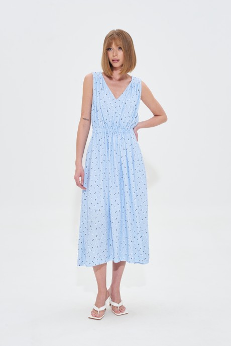 Платье MIXAN 5080 голубой размер 42-52 #1