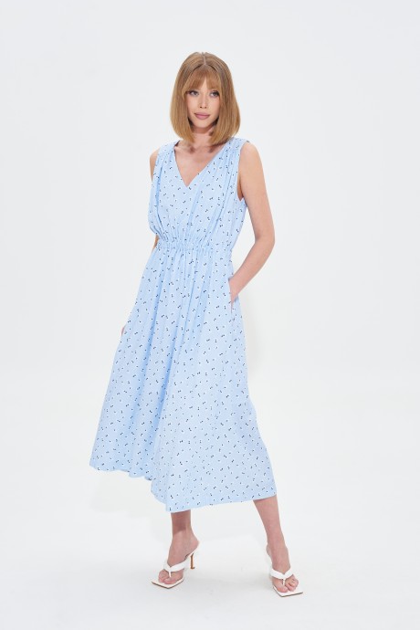 Платье MIXAN 5080 голубой размер 42-52 #2