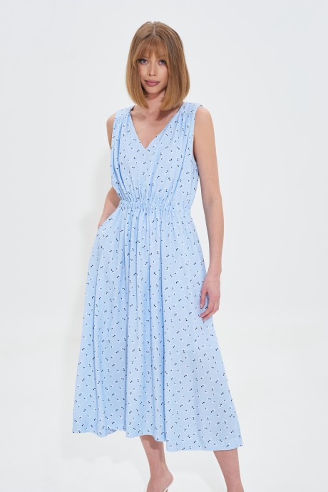 Платье MIXAN 5080 голубой размер 42-52 #3