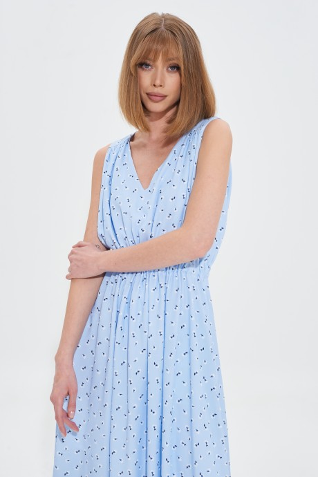 Платье MIXAN 5080 голубой размер 42-52 #4