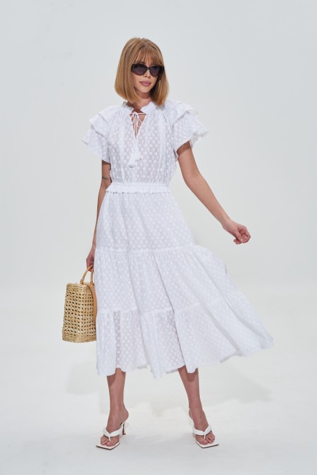 Платье MIXAN 5067 белый размер 42-48 #1