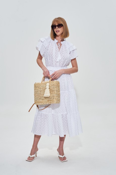 Платье MIXAN 5067 белый размер 42-48 #2
