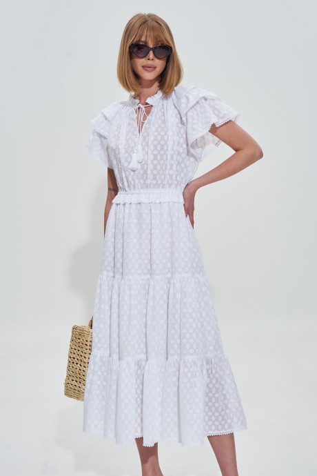 Платье MIXAN 5067 белый размер 42-48 #3