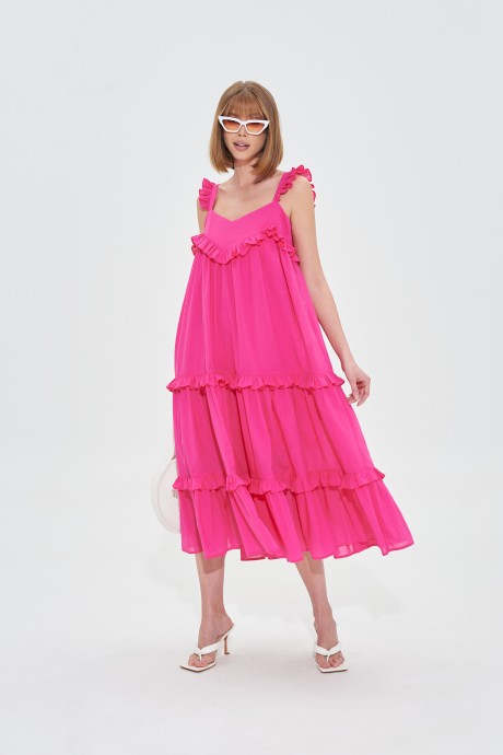 Платье MIXAN 5075 фуксия размер 42-52 #2