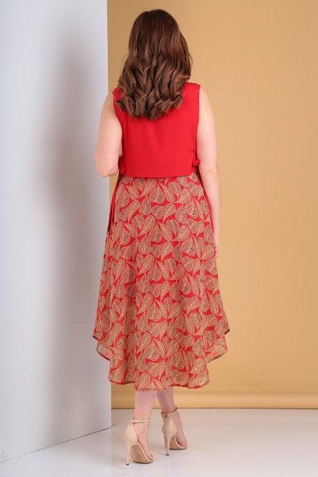 Платье Лиона-Стиль 751 красный размер 48-52 #2