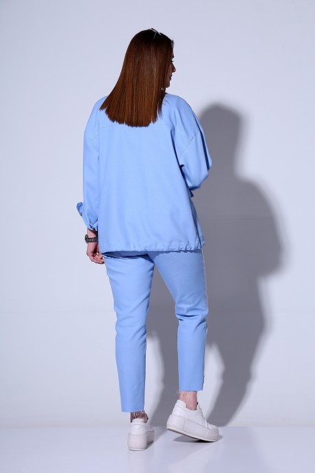 Костюм/комплект Лиона-Стиль М-787 голубой, двухцветные брюки размер 50-54 #2