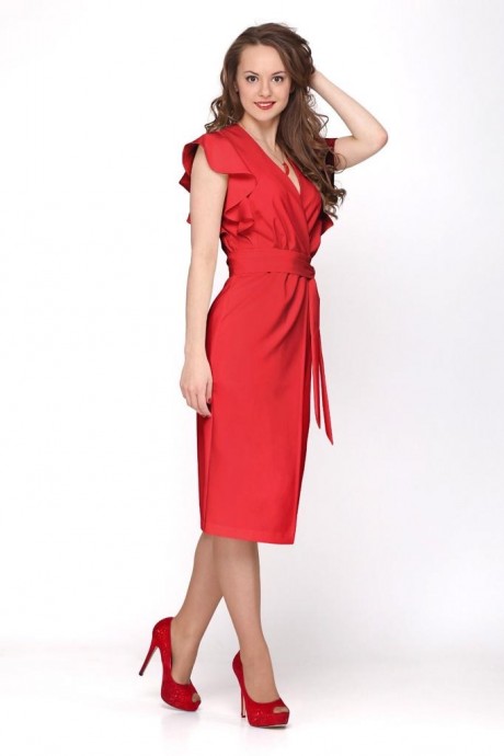 Вечернее платье Deluiz N 809 красный размер 42-48 #1