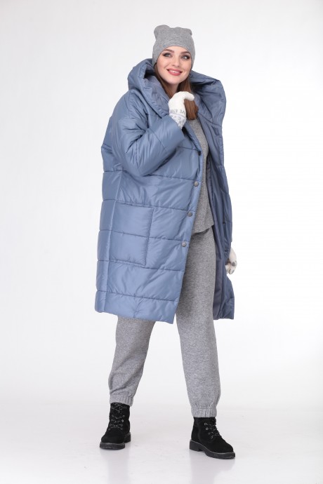 Пальто Deluiz N 894 светло-синий размер 44-52 #1