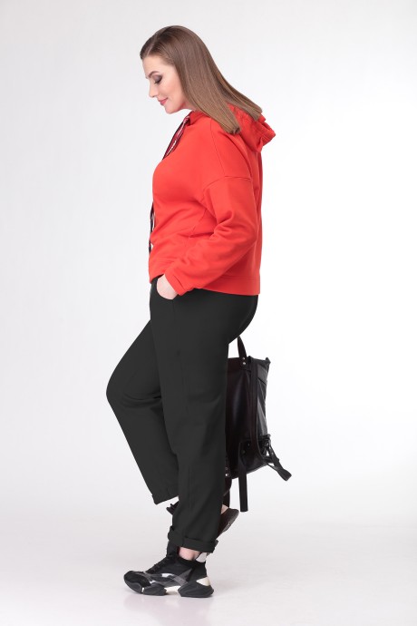 Спортивный костюм Deluiz N 897 красный+ черный размер 44-54 #1