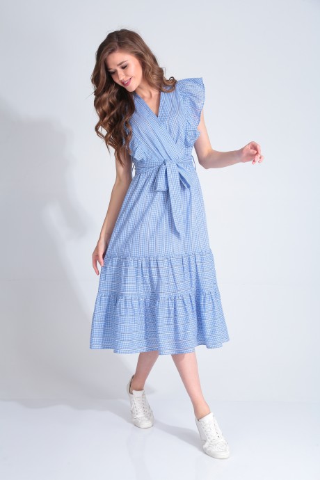 Платье --- В-279 голубой размер 44-48 #1