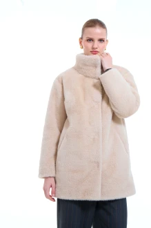 Пальто Elema 9-1595 светло-бежевый