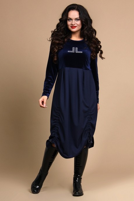 Вечернее платье ALANI COLLECTION 625 темно-синий размер 48-60 #1