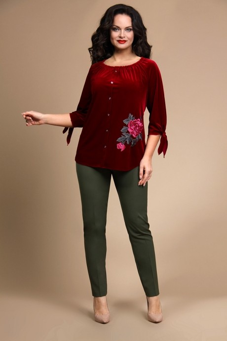 ALANI COLLECTION 642 темно-красный/хаки #1