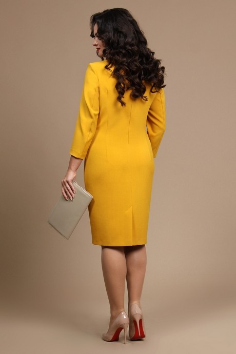 Платье ALANI COLLECTION 628 горчица размер 54-60 #2