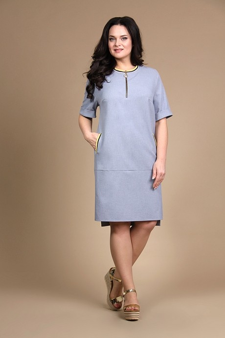 Платье ALANI COLLECTION 715 серый размер 54-62 #1
