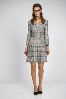 ALANI COLLECTION 756 серо-золотая клетка #1