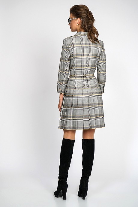 ALANI COLLECTION 756 серо-золотая клетка #3