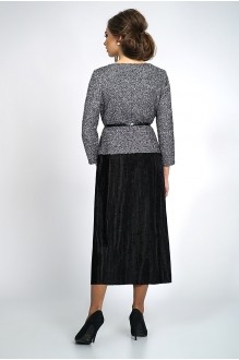 ALANI COLLECTION 829 блуза серебро+юбка черная #2