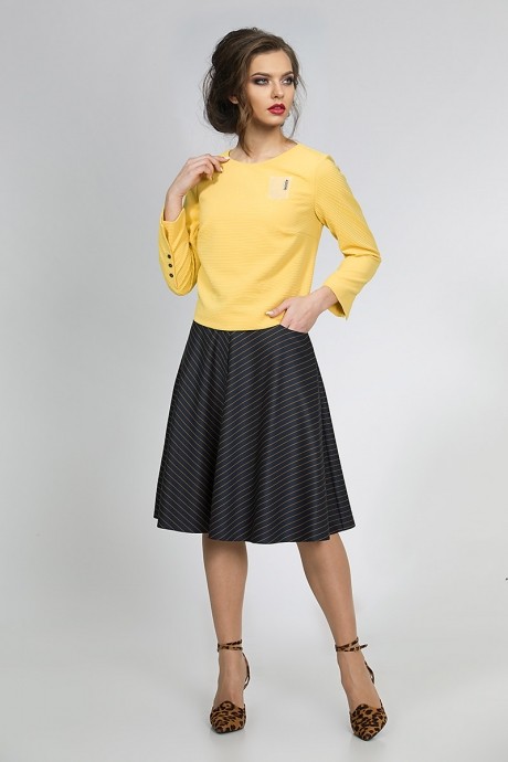 ALANI COLLECTION 910 т.синий рыжая полоска #1