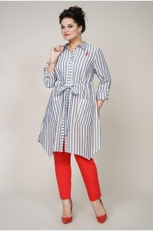 ALANI COLLECTION 943 серо-белая полоска+красный #1