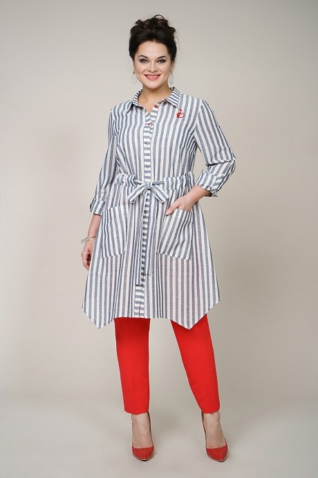 ALANI COLLECTION 943 серо-белая полоска+красный #2