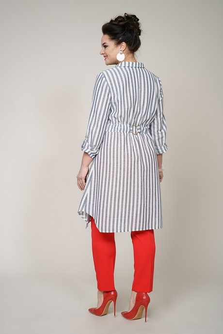 ALANI COLLECTION 943 серо-белая полоска+красный #3