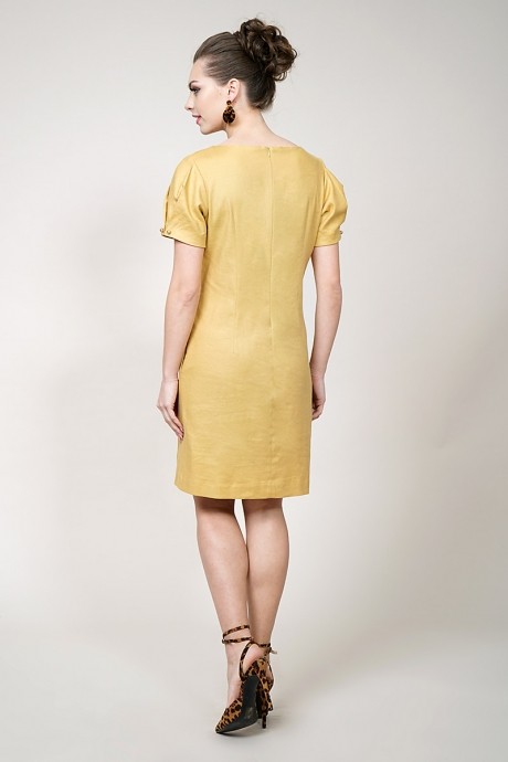 Платье ALANI COLLECTION 952 горчица размер 46-50 #2