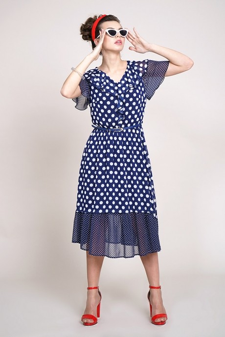 Платье ALANI COLLECTION 929 темно-синий размер 46-52 #1