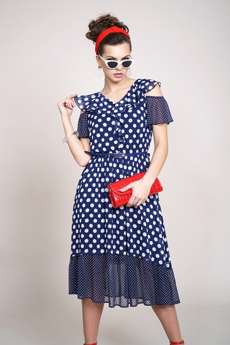 Платье ALANI COLLECTION 929 темно-синий размер 46-52 #2