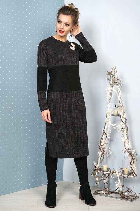 Платье ALANI COLLECTION 1051 черный размер 46-52 #1
