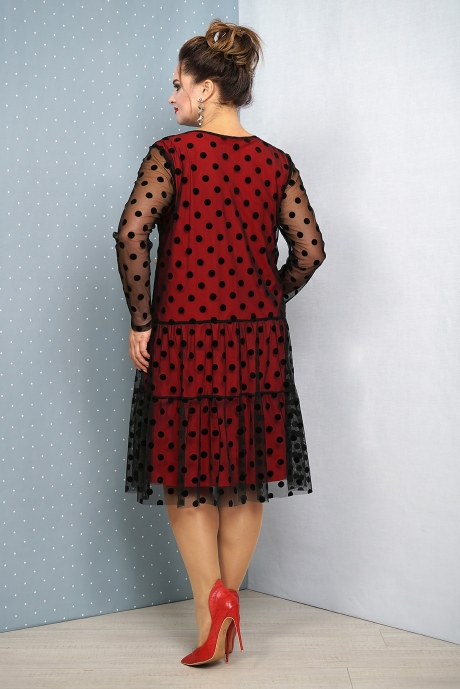 Вечернее платье ALANI COLLECTION 1068 черный с красным размер 52-56 #2