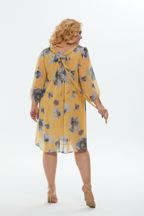 Платье ALANI COLLECTION 1741 желтый размер 52-58 #6