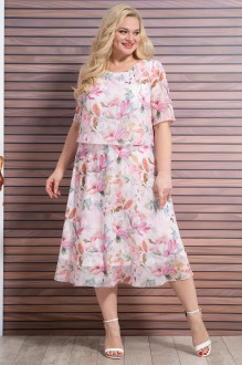 Платье ALANI COLLECTION 1925 нежно-розовый цветы #1