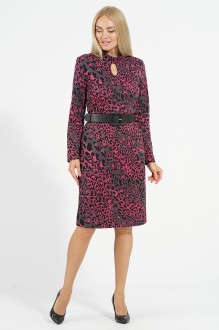 Платье ALANI COLLECTION 1984 розовый леопард #1