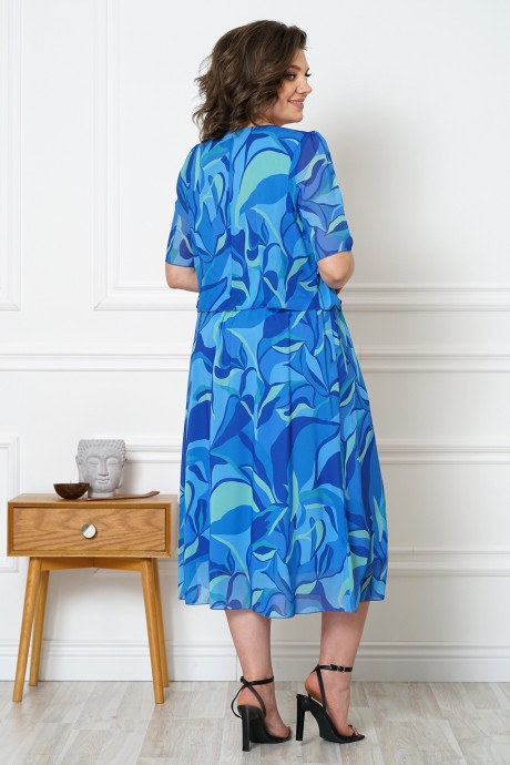 Платье ALANI COLLECTION 2115 морской бриз размер 52-60 #4