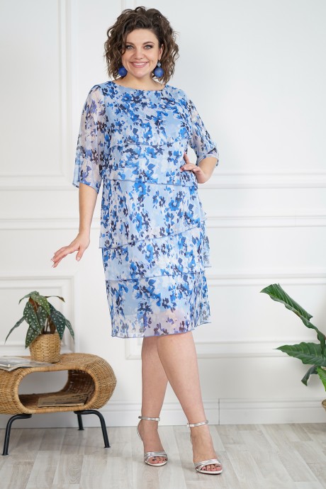 Платье ALANI COLLECTION 2099 василёк размер 52-58 #2