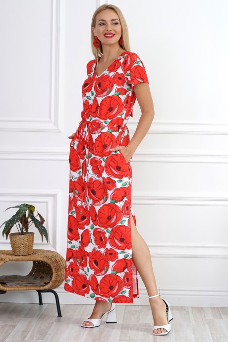 Платье ALANI COLLECTION 2133 красный размер 46-52 #3