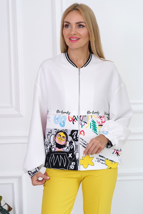 Костюм/комплект ALANI COLLECTION 2132 двойка белый,желтый размер 44-52 #5