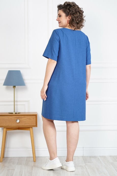 Платье ALANI COLLECTION 2105 синий размер 52-56 #6