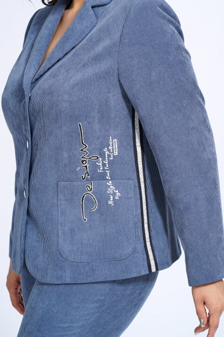 Костюм/комплект ALANI COLLECTION 2165 двойка бледно-синий размер 52-56 #8