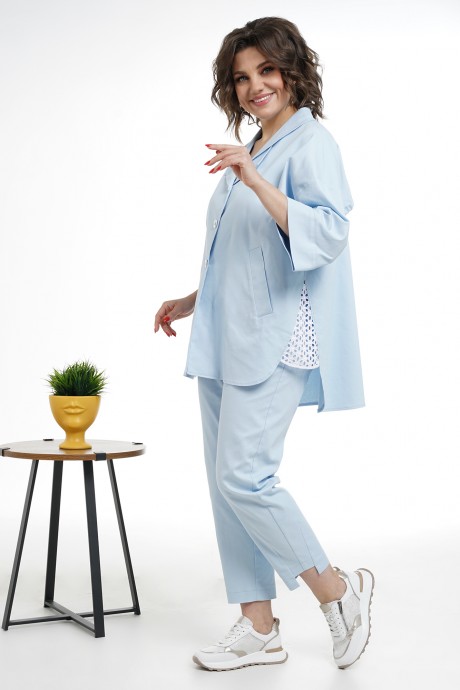 Костюм/комплект ALANI COLLECTION 2332 двойка голубой размер 52-62 #4