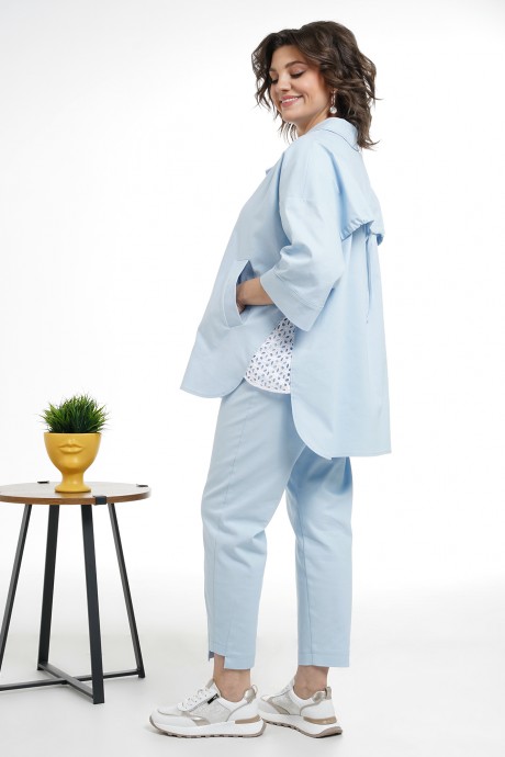 Костюм/комплект ALANI COLLECTION 2332 двойка голубой размер 52-62 #6