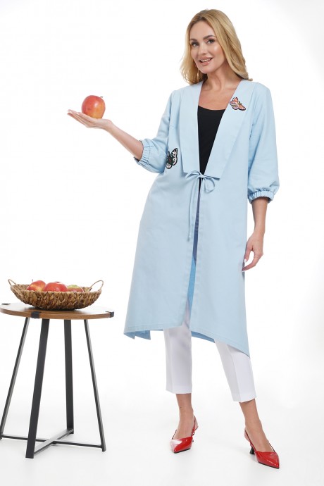 Костюм/комплект ALANI COLLECTION 2328 тройка голубой,белый размер 46-52 #4