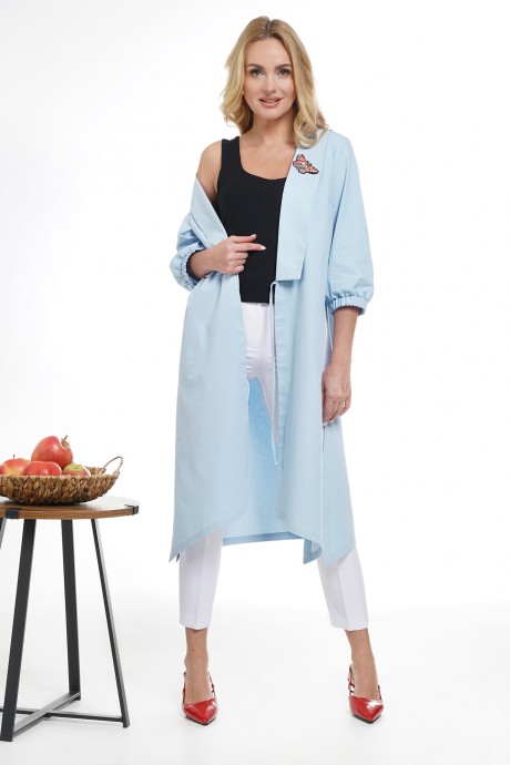 Костюм/комплект ALANI COLLECTION 2328 тройка голубой,белый размер 46-52 #5