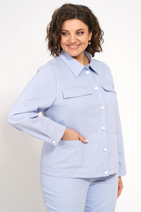 Костюм/комплект ALANI COLLECTION 2338 двойка голубой размер 52-56 #4