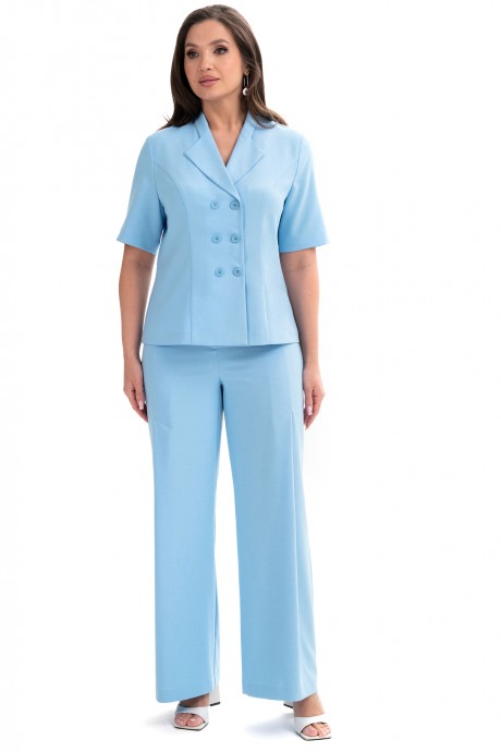 Костюм/комплект ALANI COLLECTION 2334 двойка голубой размер 48-56 #5