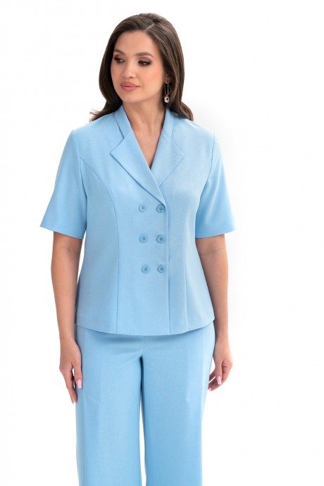 Костюм/комплект ALANI COLLECTION 2334 двойка голубой размер 48-56 #7