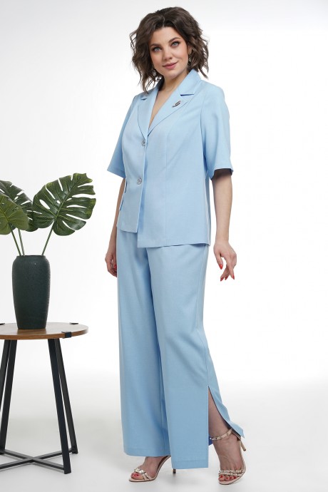 Костюм/комплект ALANI COLLECTION 2317 двойка голубой размер 52-60 #3