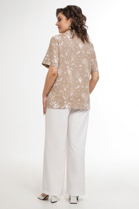 Костюм/комплект ALANI COLLECTION 2337 двойка белый, бежевый размер 54-60 #7